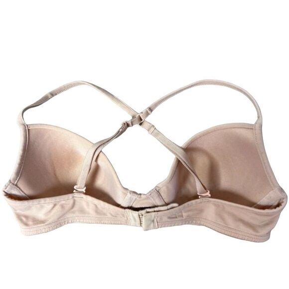 PINK Victoria’s Secret T-Shirt Demi Bra Nude Size 32B - Picture 3 of 6